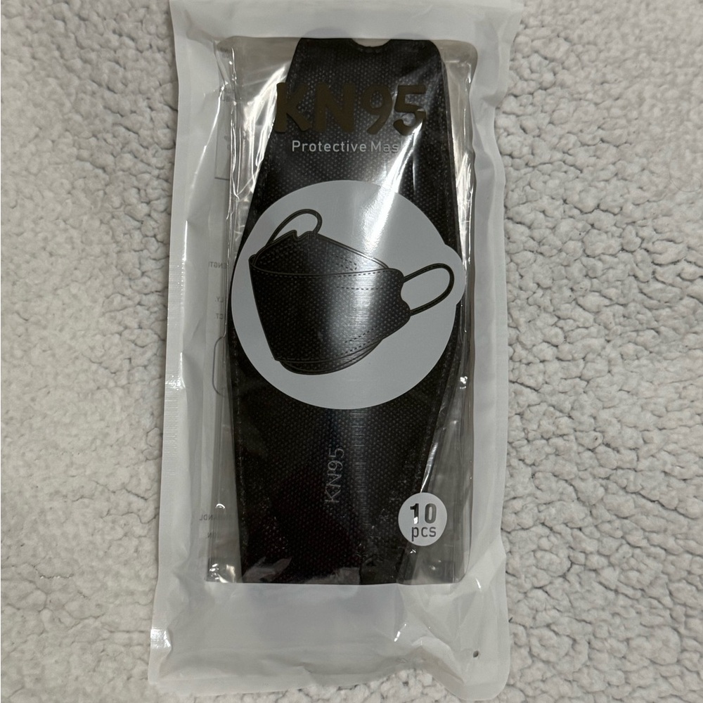 Black KN95 Protective Masks - 10 Pack